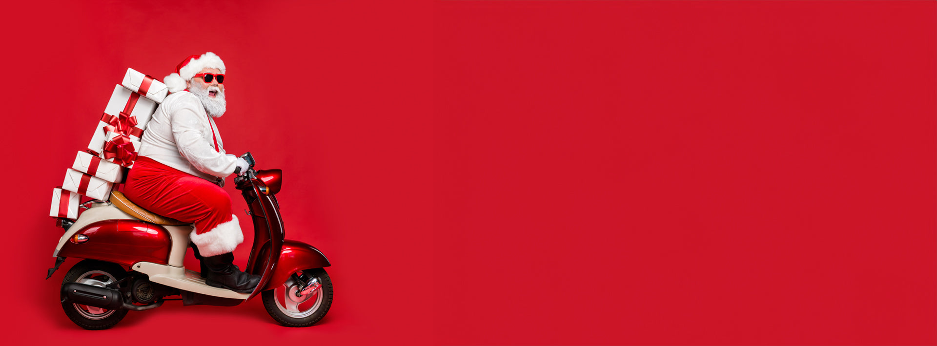 Tomten p&aring; moped